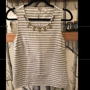 J. Crew dress tank with embellishments